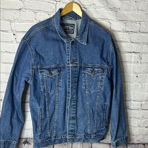 Signature Classic Blue Denim Jacket size large